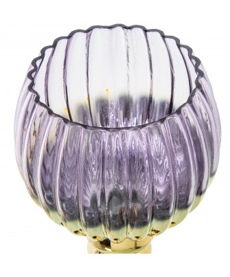 Set 2 Copas Portavelas Cristal