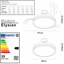 Ventilador Techo Elysian