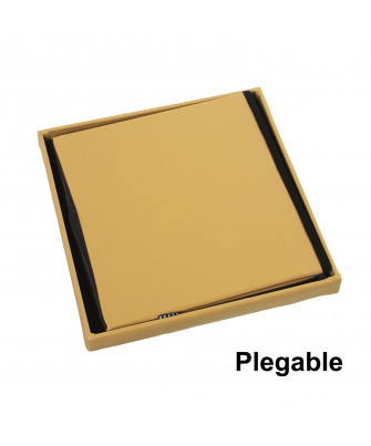 Puf Plegable Polipiel Dorado