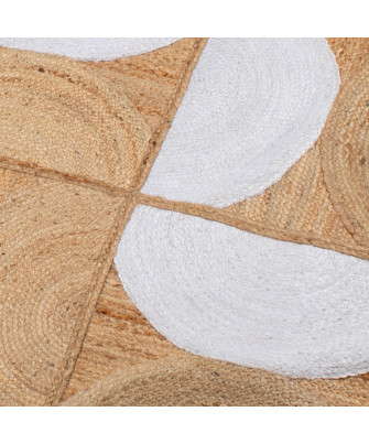 Alfombra Yute Natural/Blanco 120x170cm