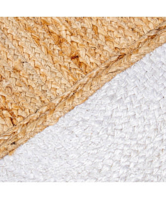 Alfombra Yute Natural/Blanco 120x170cm