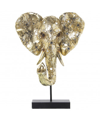 Cabeza Elefante Dorada