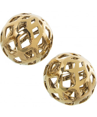 Set 2 Bolas Esencia Dorada