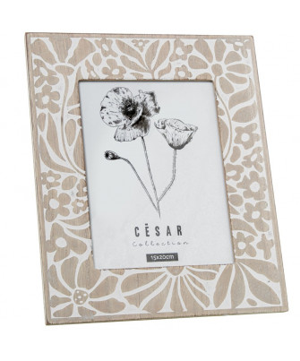 Portafotos Flores Madera