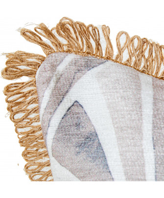 Cojín Shell Gris / Blanco