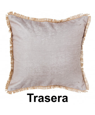 Cojín Shell Gris / Blanco