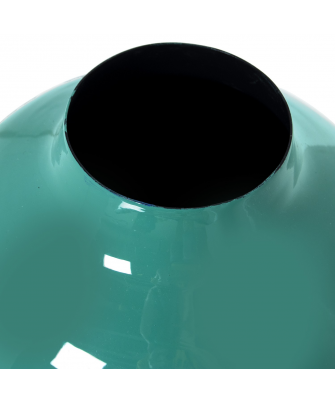 Jarrón Metal Esmaltado Verde