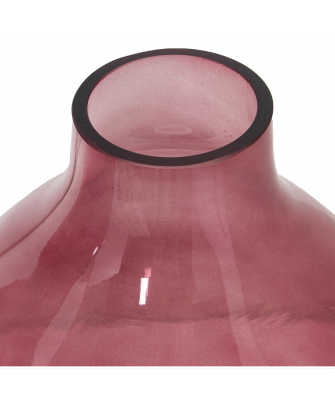 Jarrón Cristal Rosa / Oro