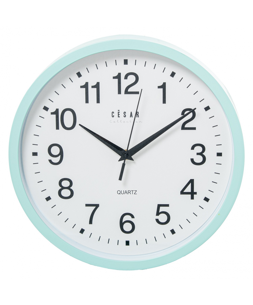 Reloj Pared Acrílico Verde Menta