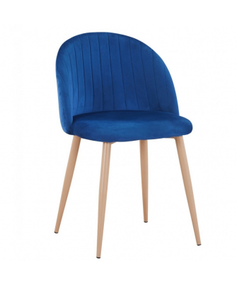 Silla  New Velvet Azul