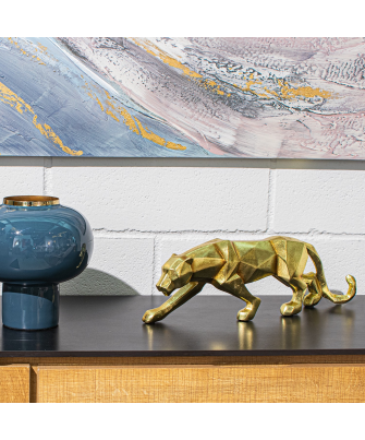 Pantera Origami Dorada