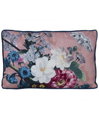 Cojín Rosa Estampado Floral
