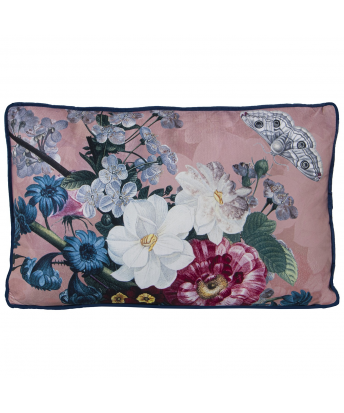Cojín Rosa Estampado Floral