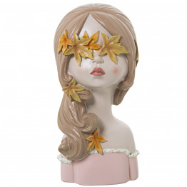 Busto Chica Flores Otoño