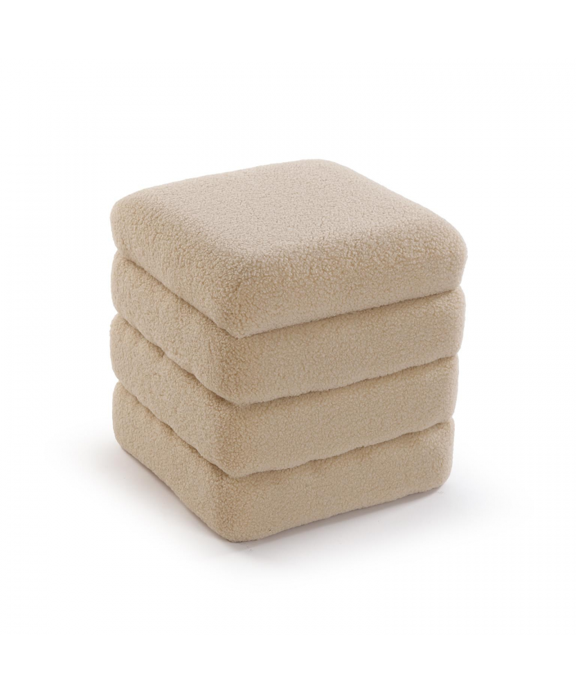 Puf Arcón Borreguito Beige