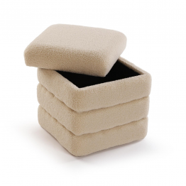 Puf Arcón Borreguito Beige