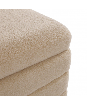 Puf Arcón Borreguito Beige