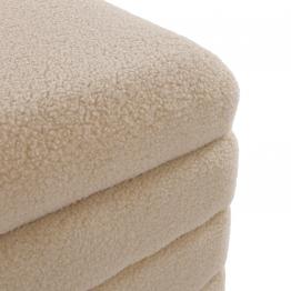 Puf Arcón Borreguito Beige