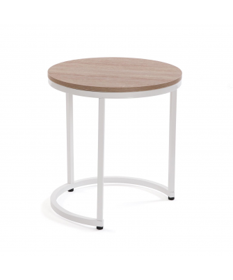 Set 2 Mesas Nido Auxiliar Blanco / Madera