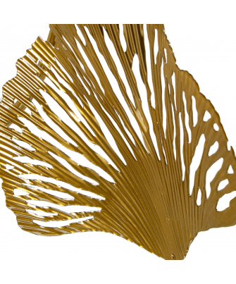 Deco Pared Hojas Doradas