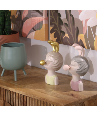 Chicas Orejas Conejo Dorado