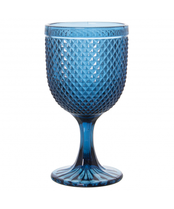 Copa Cristal Diamante Azul