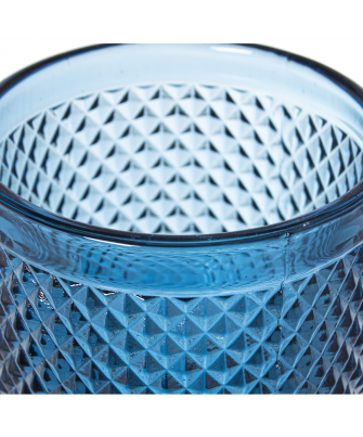 Copa Cristal Diamante Azul