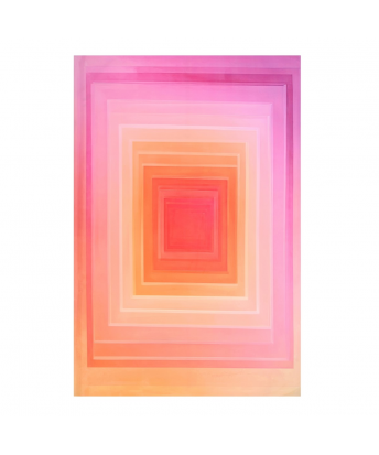 Cuadro Oleografía Alto Brillo Tonos Rosados