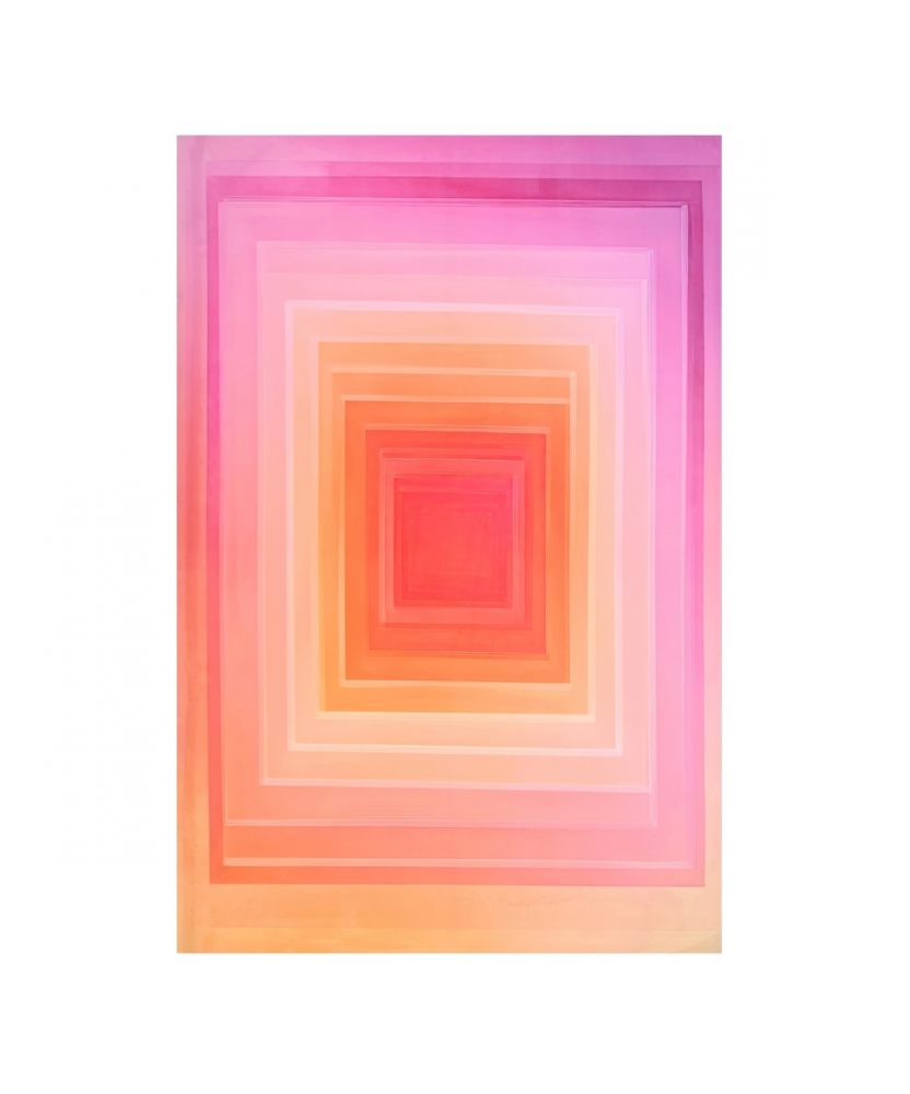 Cuadro Oleografía Alto Brillo Tonos Rosados