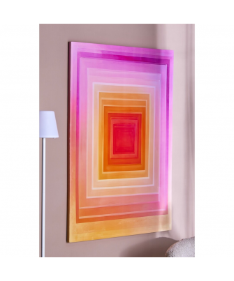 Cuadro Oleografía Alto Brillo Tonos Rosados