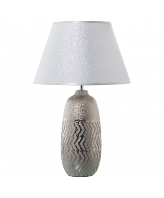 Lámpara Luxe Cerámica Plata