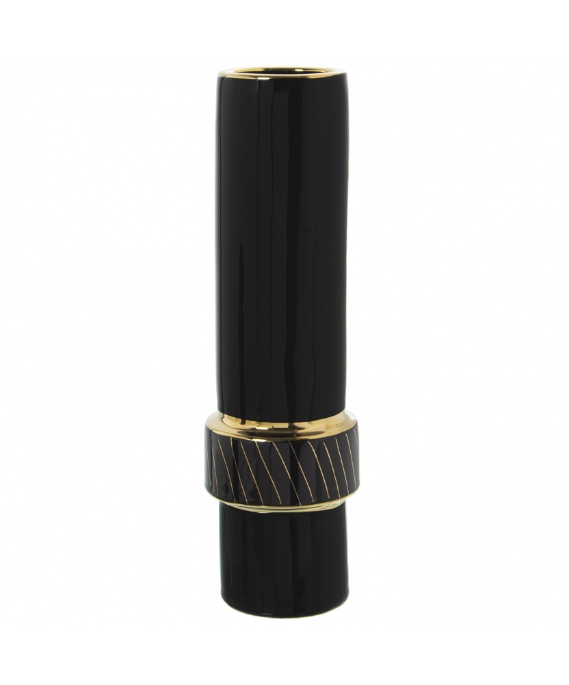 Jarrón Uwe Cerámica Oro / Negro