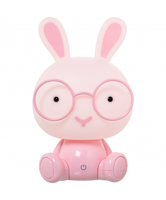Lámpara Led Sobremesa Conejo Rosa