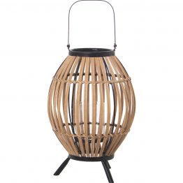 Farol Portavelas Mimbre C/ Asa