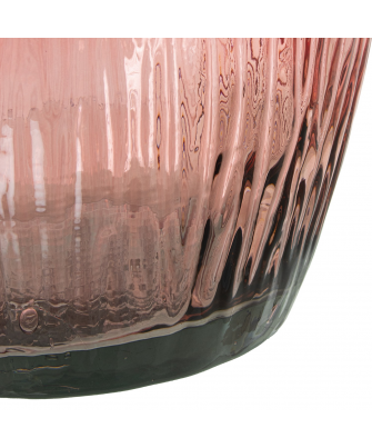Jarrón Vidrio Reciclado 100cm Rosa