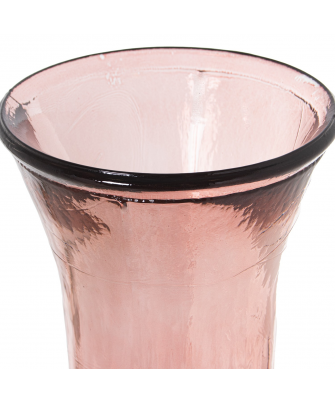 Jarrón Vidrio Reciclado 100cm Rosa