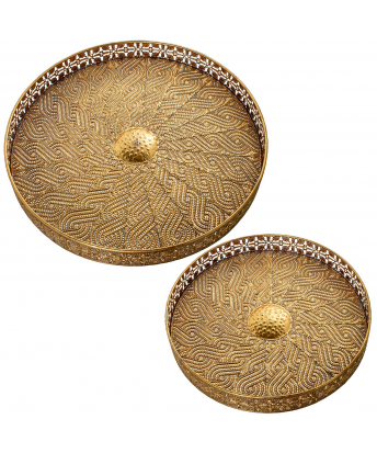 Set 2 Bandejas Centro De Mesa Arabesco