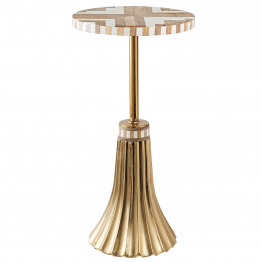 Mesita Auxiliar Tablero Deco Geométrica