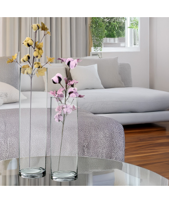 Jarrón Cristal Cilindro 40 cm