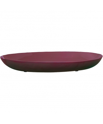 Centro Mesa Metal Esmaltado Burdeos