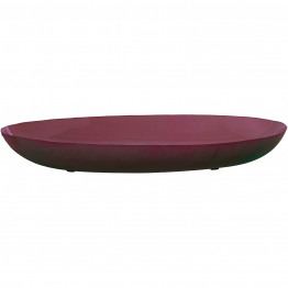 Centro Mesa Metal Esmaltado Burdeos