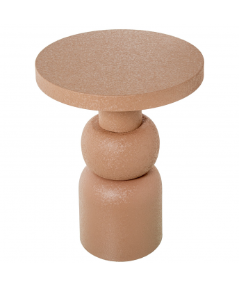 Mesa Auxiliar Metal Acabado Mate Rosa