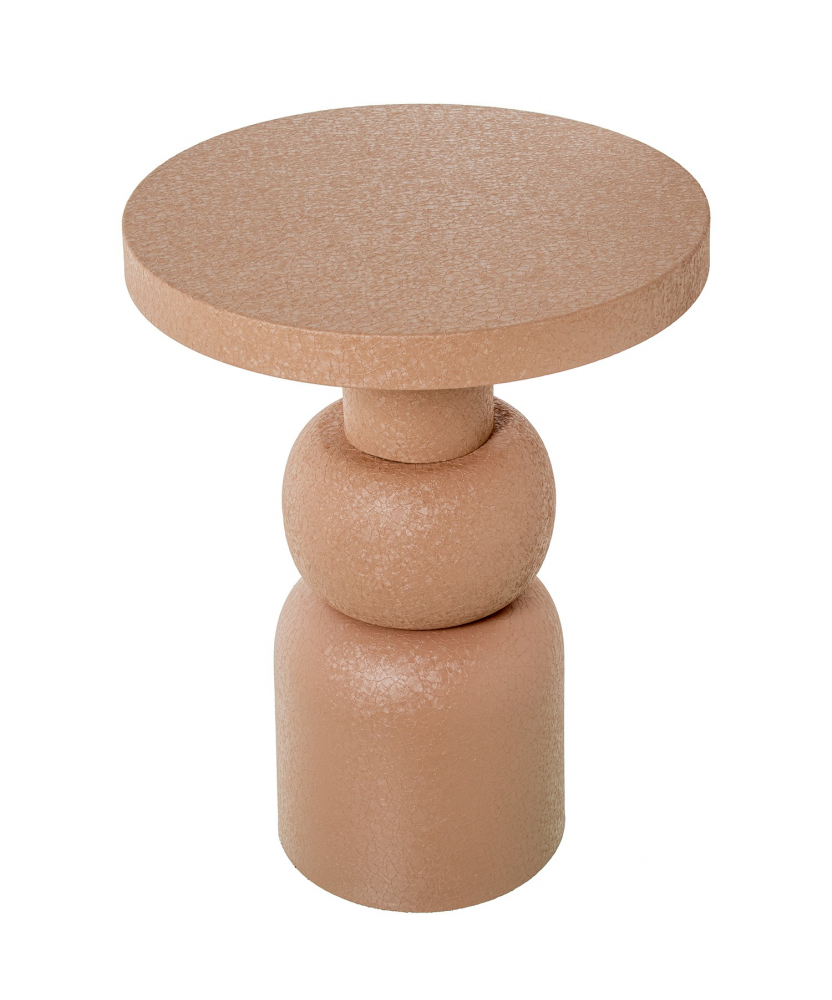 Mesa Auxiliar Metal Acabado Mate Rosa