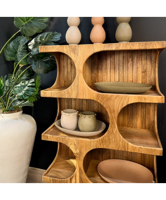 Centro Mesa Metal Mate Rosa