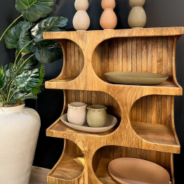 Centro Mesa Metal Mate Rosa