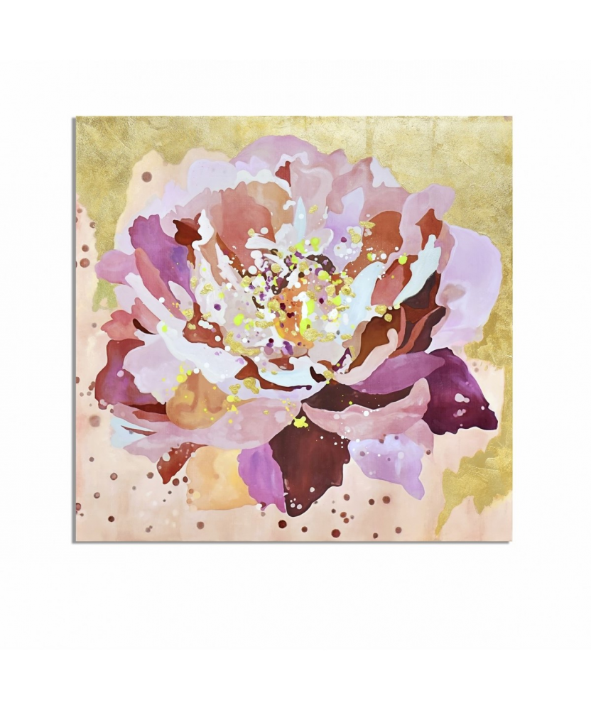 Óleo Flor Rosa / Oro