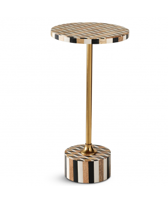 Mesita Auxiliar Deco Geométrico