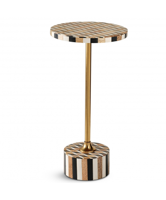 Mesita Auxiliar Deco Geométrico