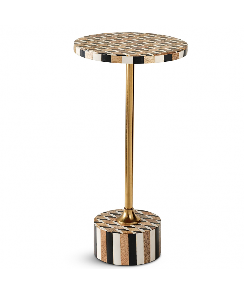 Mesita Auxiliar Deco Geométrico