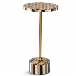 Mesita Auxiliar Deco Geométrico